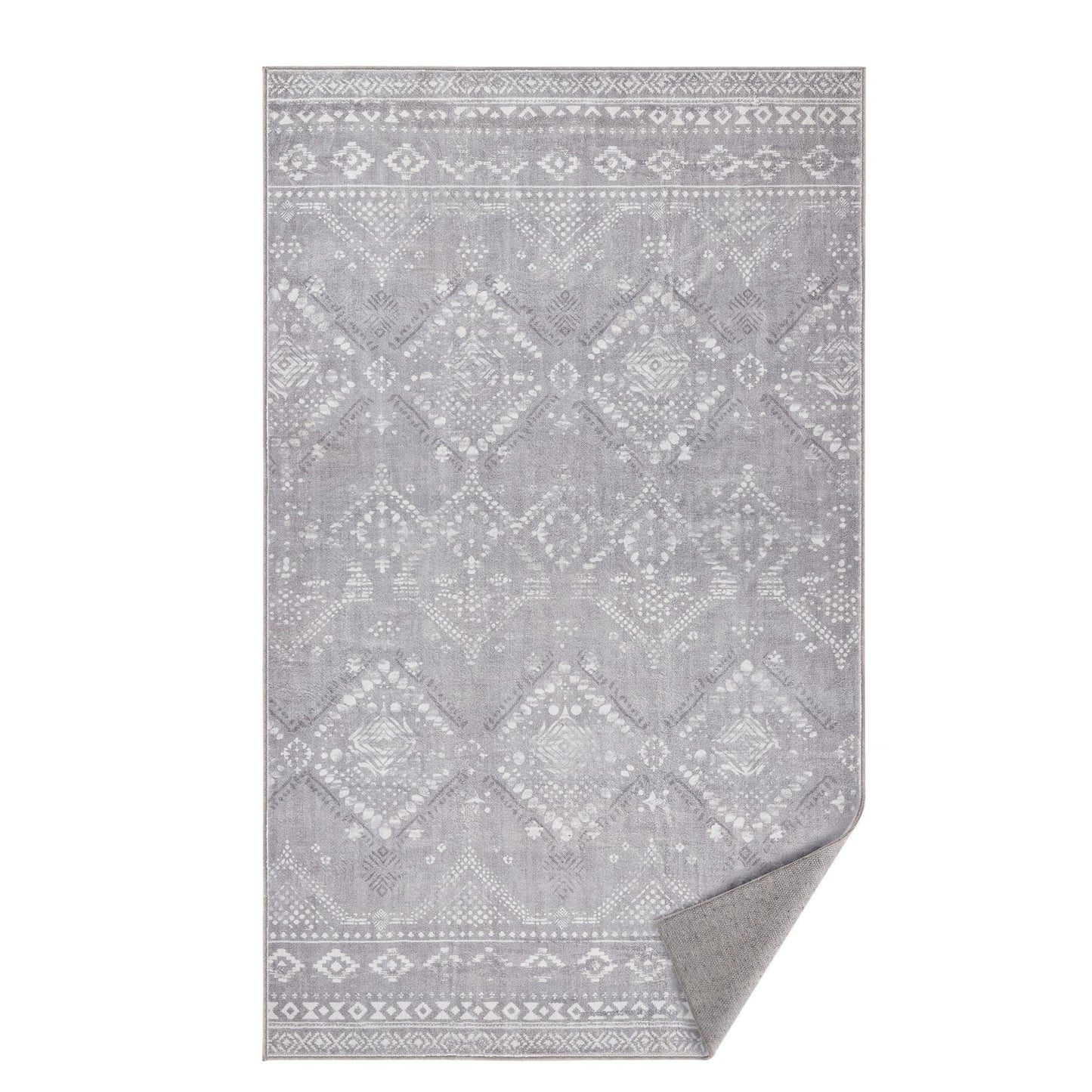 Area rug with non slip design and machine washable 3x5 ft