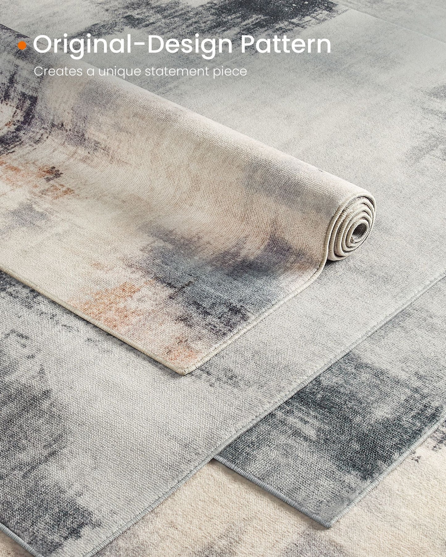 5x7 ftArea Rug, Modern Abstract Style