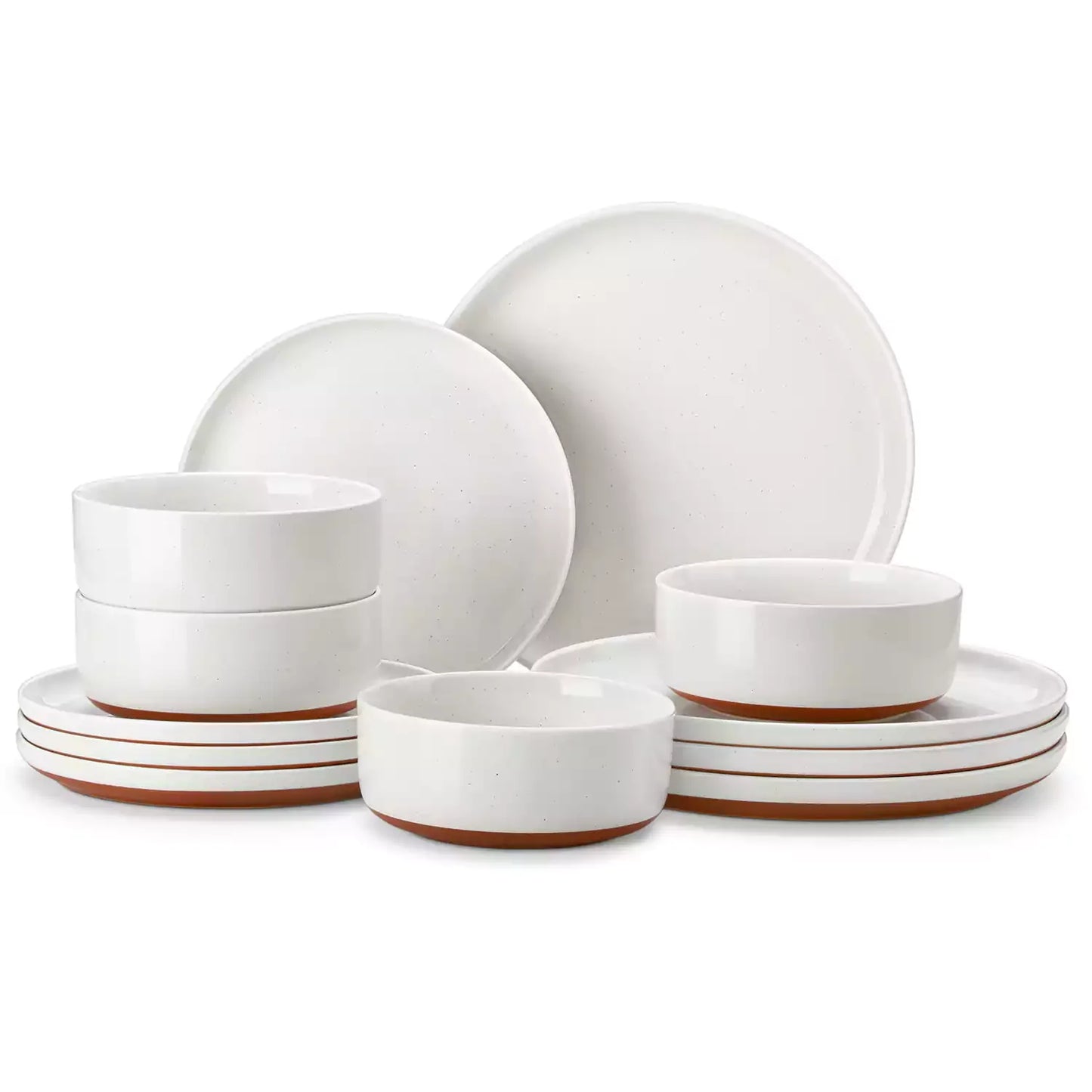 Tara Grey 12 Piece Dinnerware Set