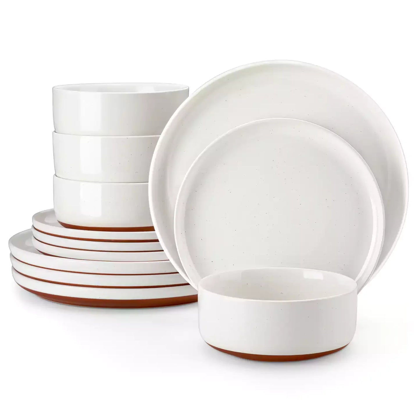 Tara 12 Piece Stoneware Dinnerware Set