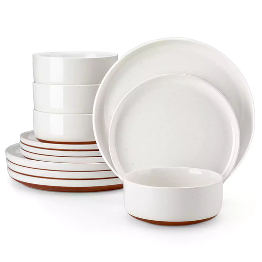 Tara 12 Piece Stoneware Dinnerware Set