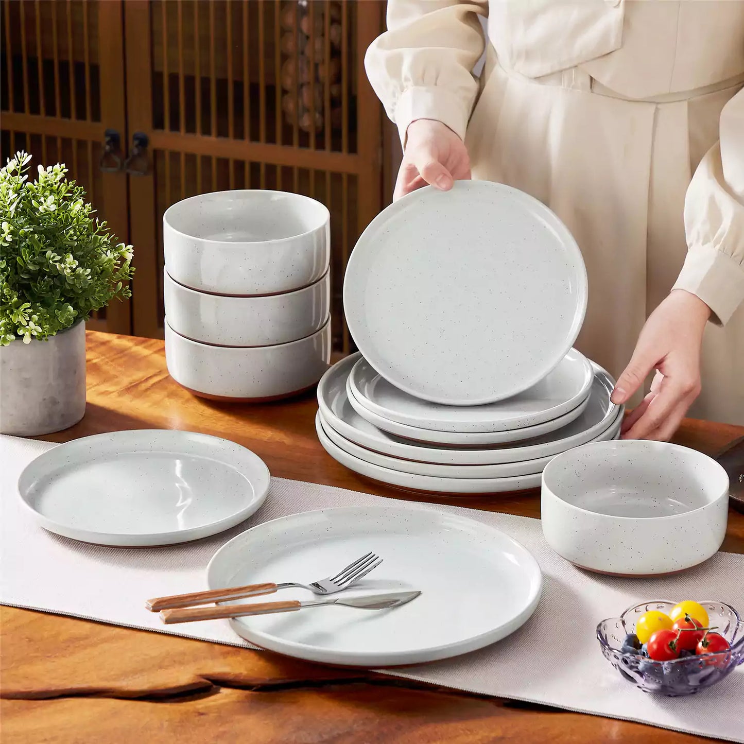 Tara 24 Piece Dinnerware Set for 8