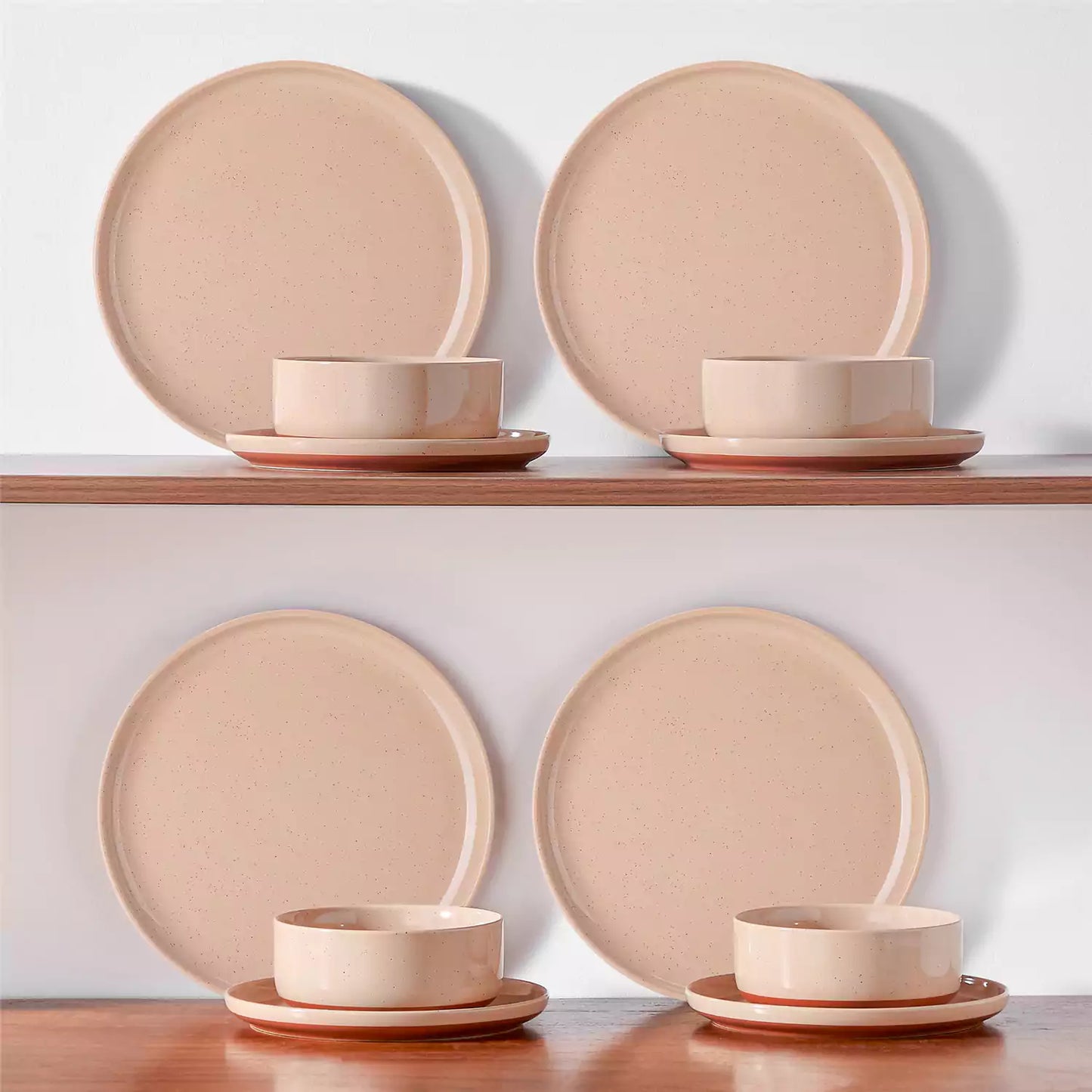 Tara Pink 24 Piece Dinnerware Set for 8