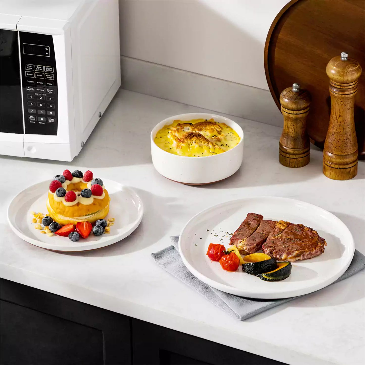 Tara Grey 18 Piece Dinnerware Set