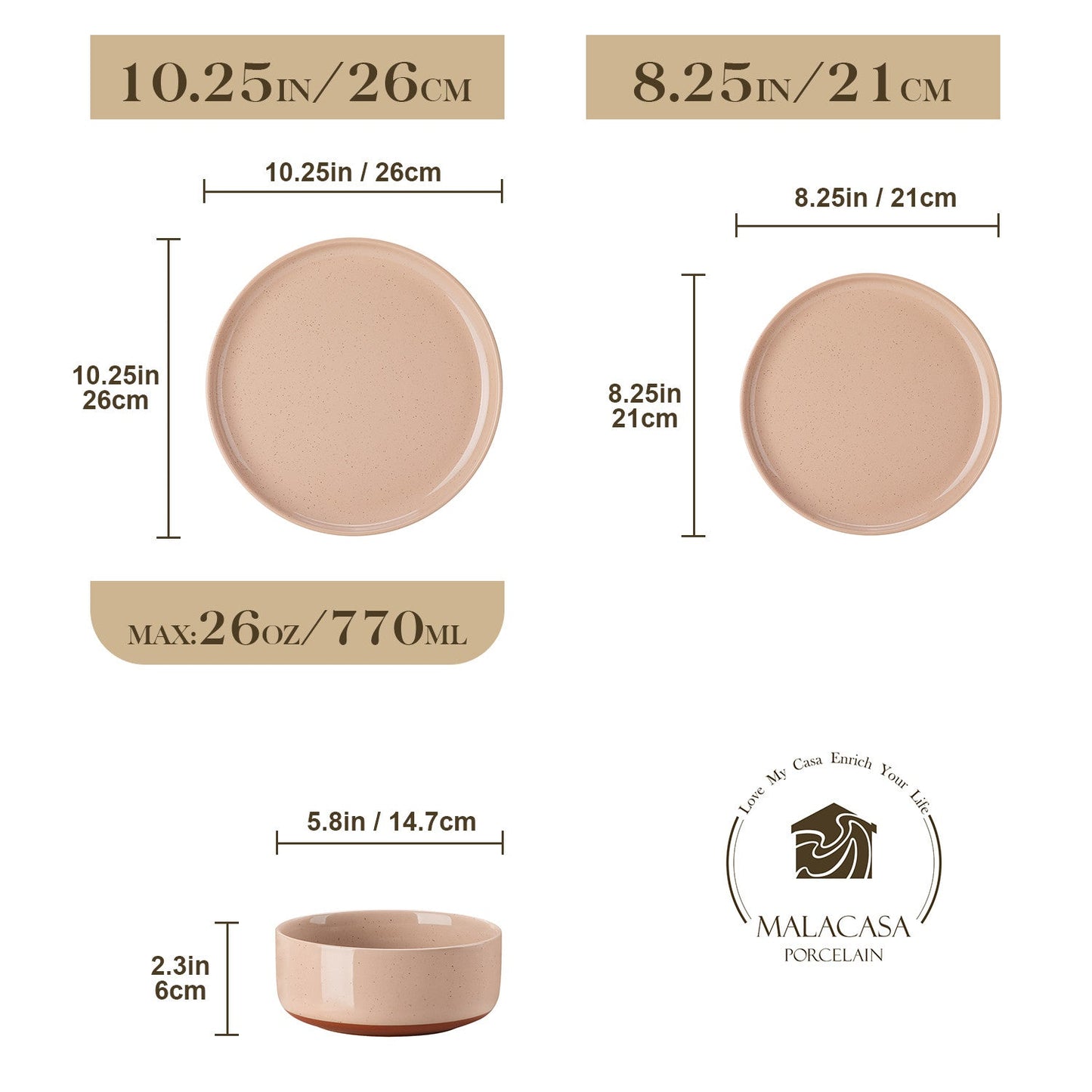 Tara Brown 18 Piece Dinnerware Set