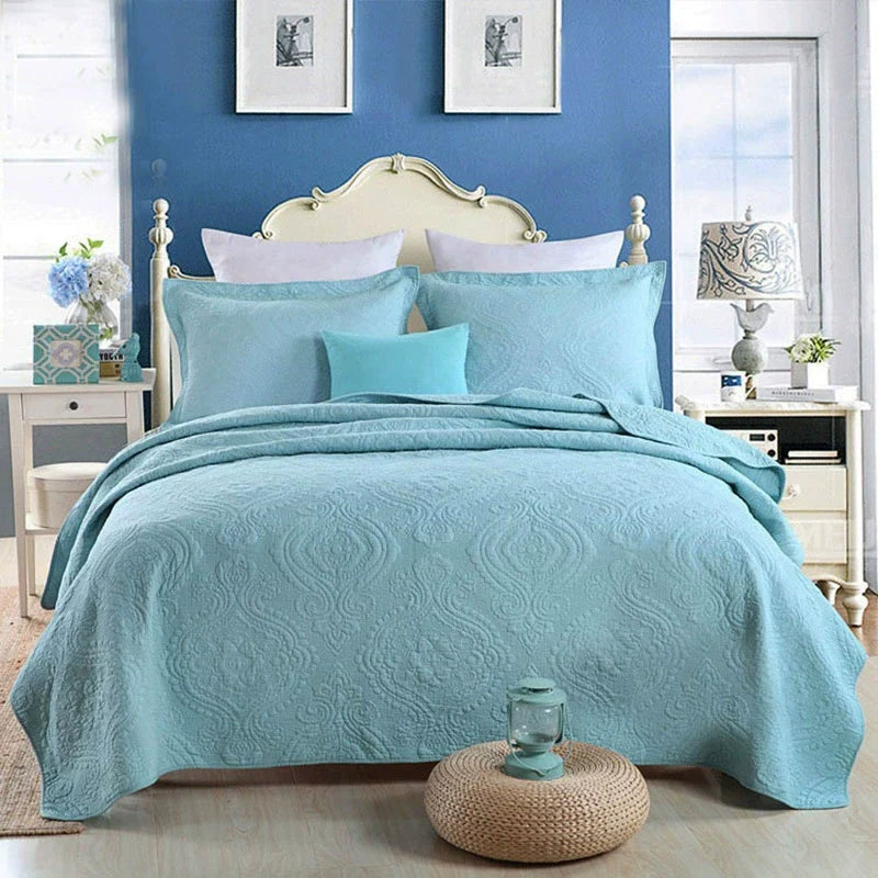 Charleston Embroidered Cotton Bedspread