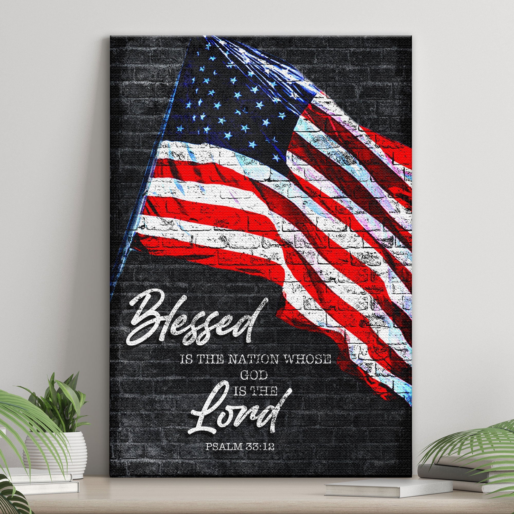 Psalm 33:12 - Blessed Is The Nation Sign – Woodcroft Home LLC
