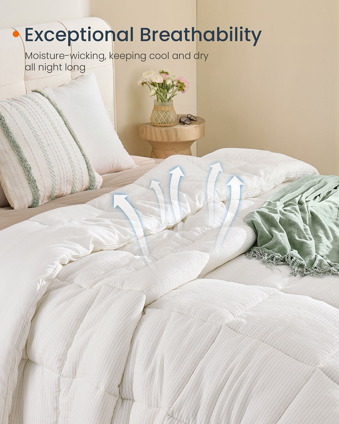 Down Alternative Comforter Duvet Insert 88 x 68 Inches