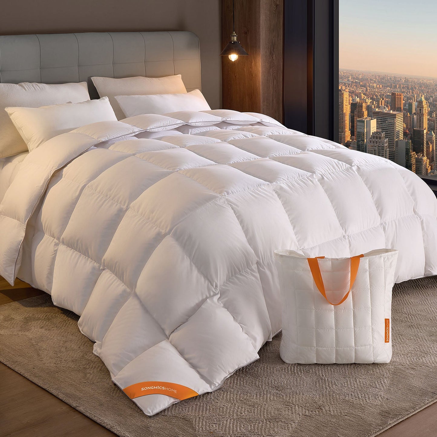 Down Comforter, 65 oz Filling for All Seasons