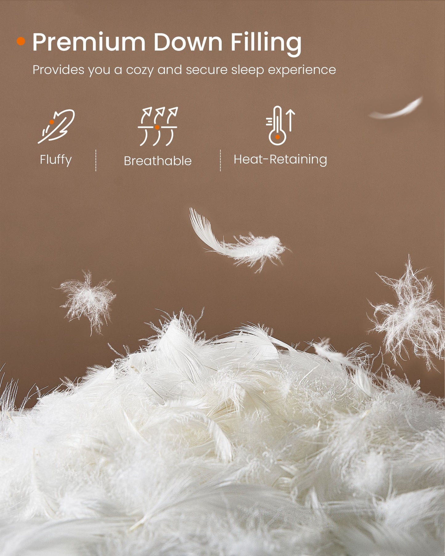 Down Comforter, 65 oz Filling for All Seasons