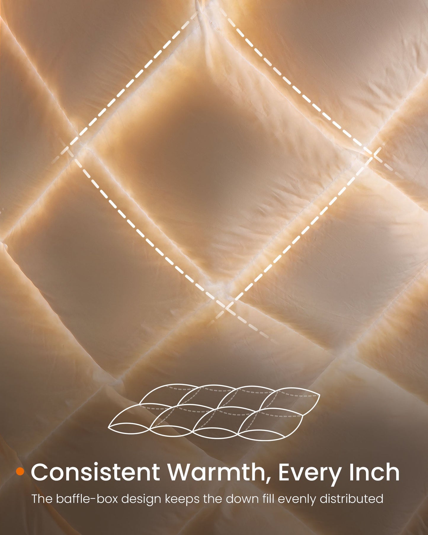 Down Comforter, 65 oz Filling for All Seasons