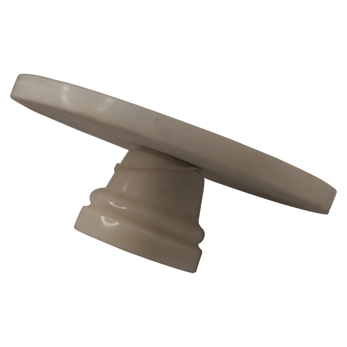 10" Round White Marble Cake / Candle Stand