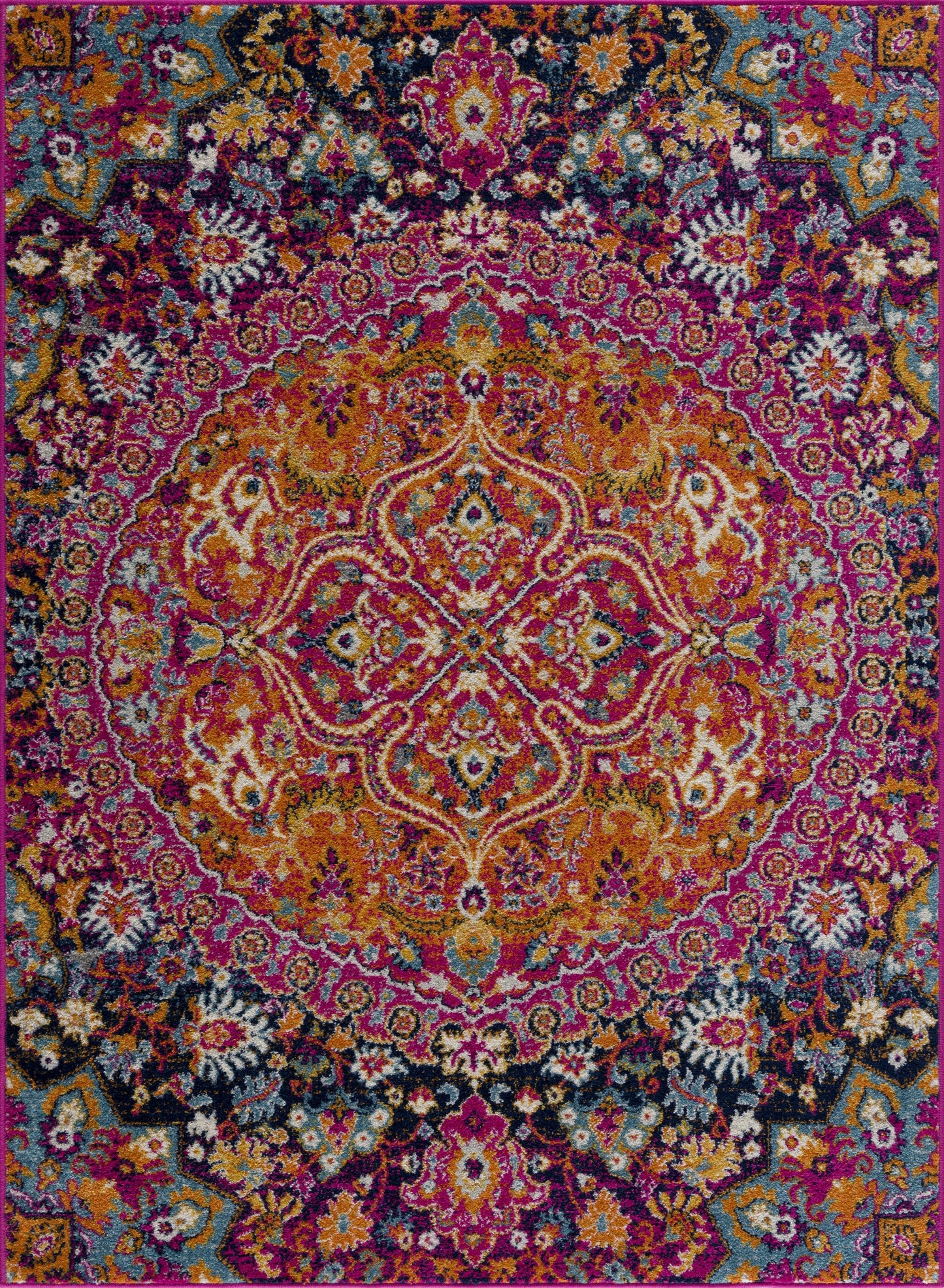 Burnt Orange Ojus Area Rug