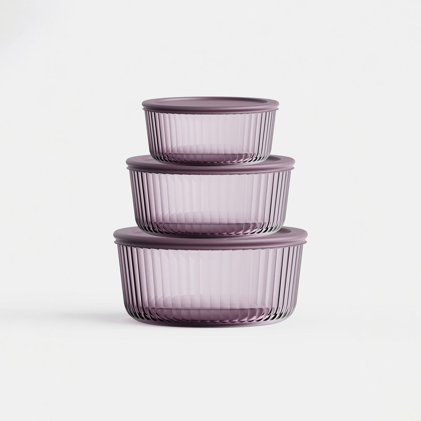 Tinted Round Container Set