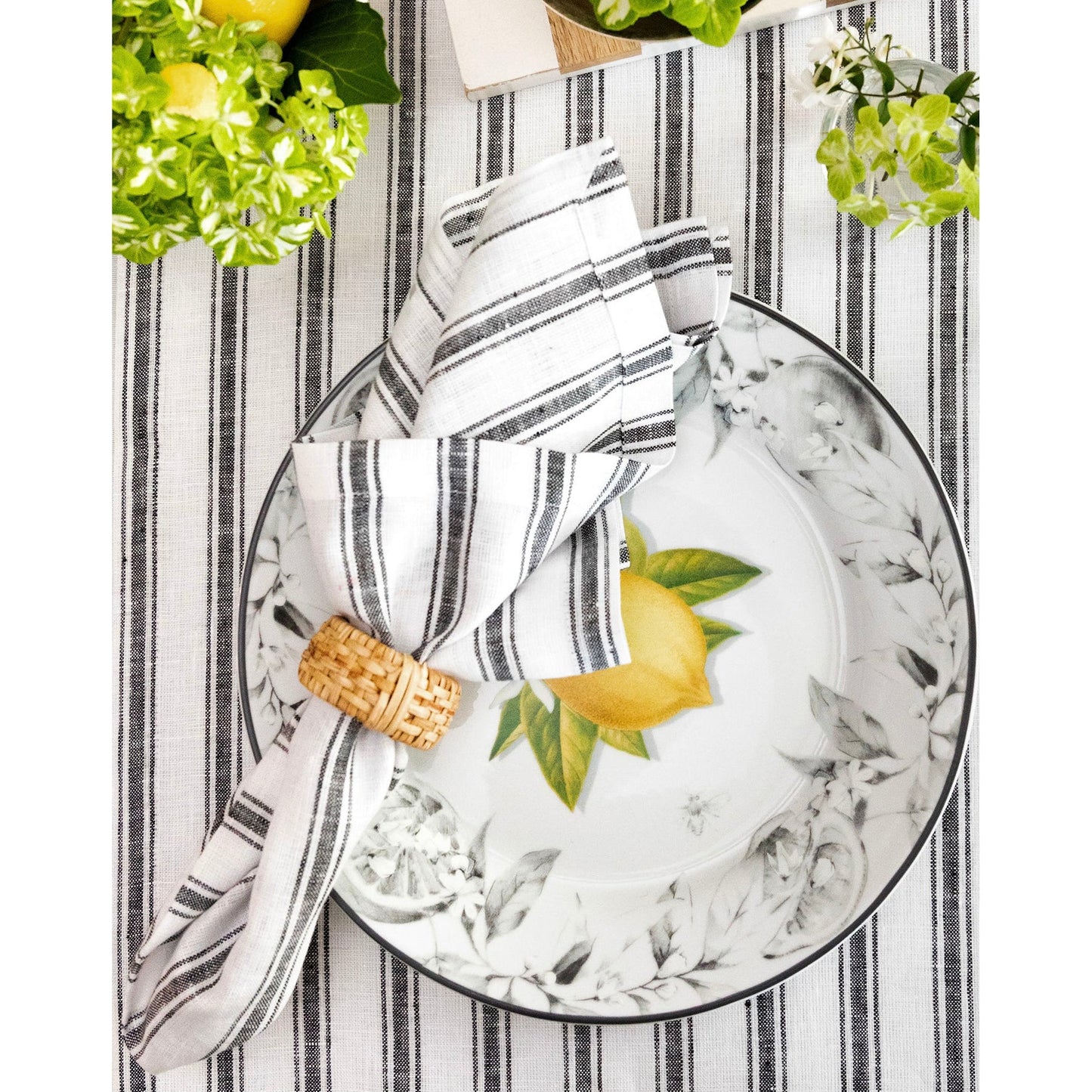 Capri Ticking Stripe Table Runner