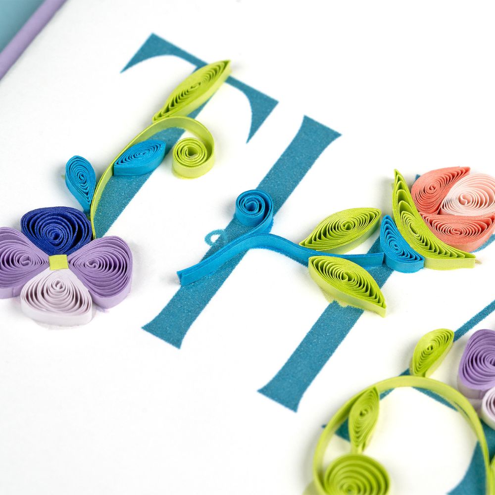 Garden THANKS Quilled Card