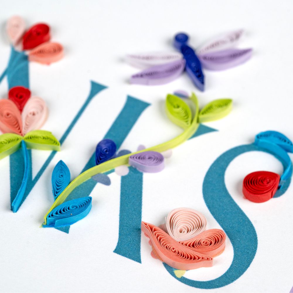 Garden THANKS Quilled Card