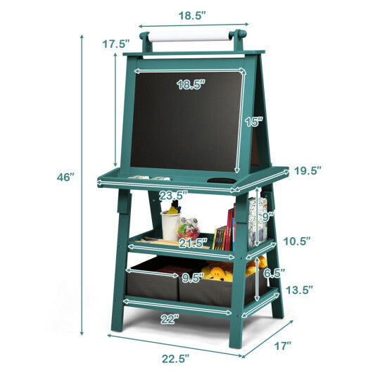 3-in-1 Double-Sided Storage Art Easel