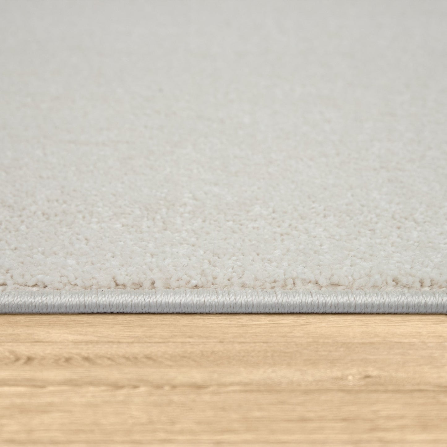 Solid Flatweave Rug Porto for Living Room - Cream