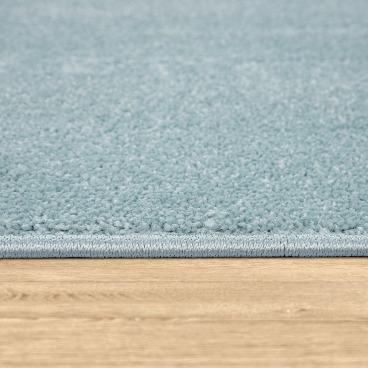 Solid Flatweave Rug Porto for Living Room - Light Blue