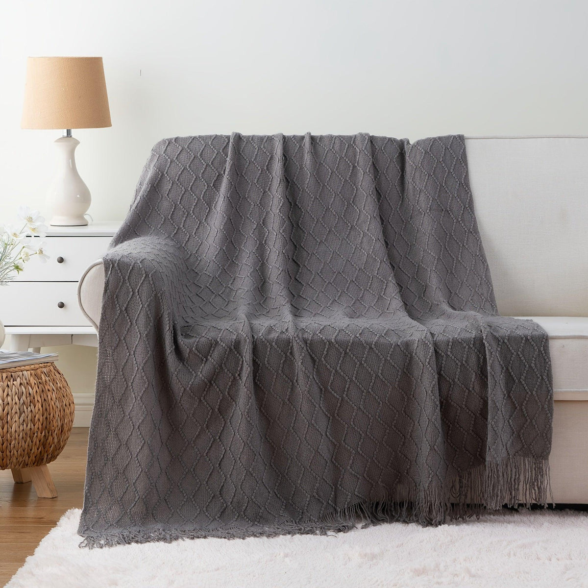 Throw Blanket - Soft Navy Blue 50x60