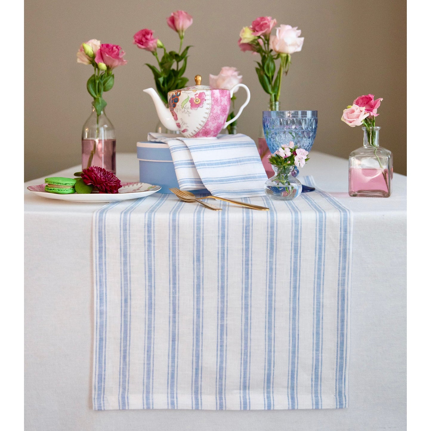 Capri Ticking Stripe Table Runner