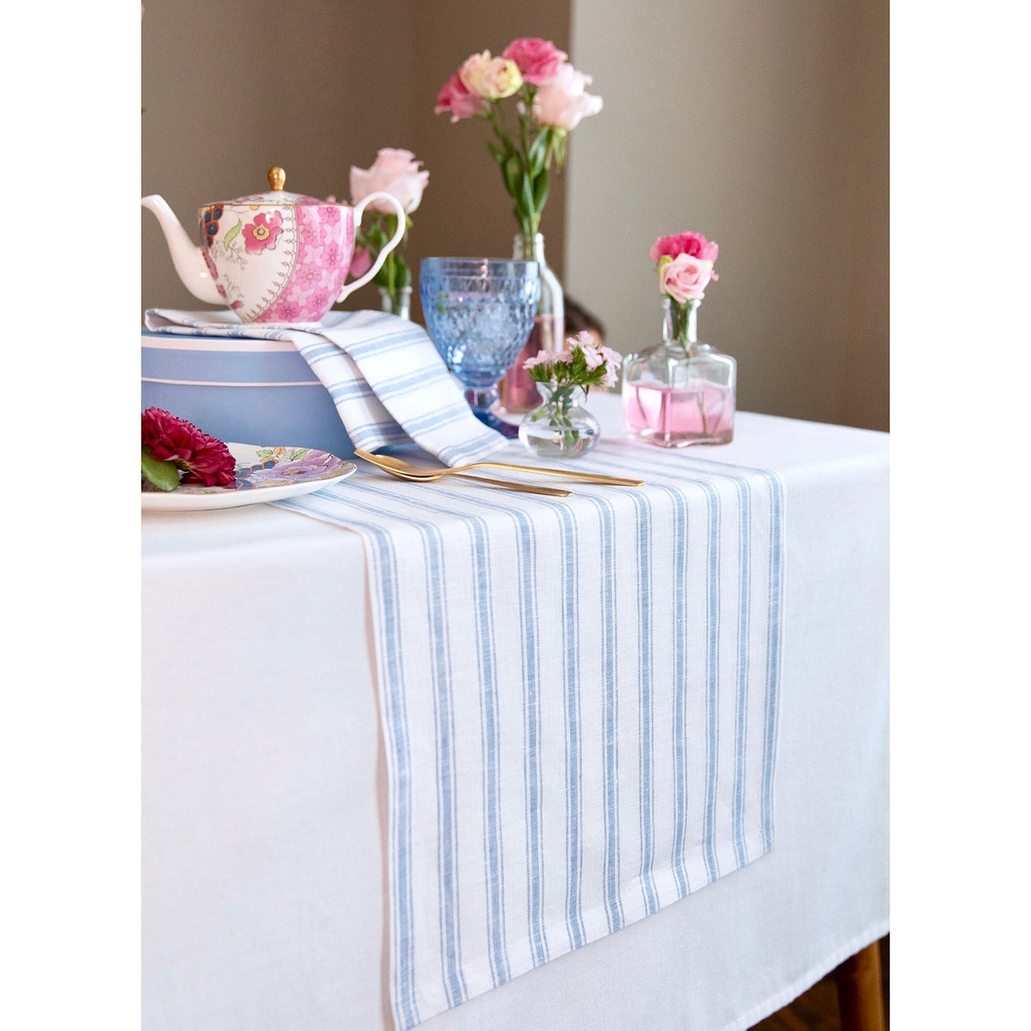 Capri Ticking Stripe Table Runner
