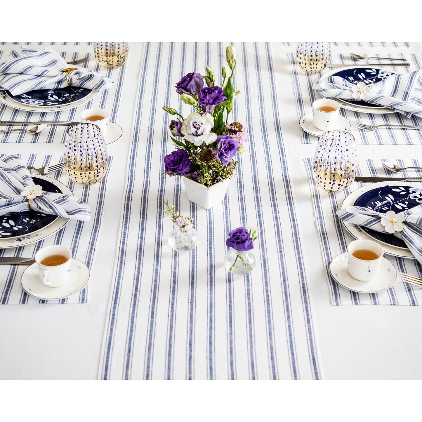 Capri Ticking Stripe Table Runner