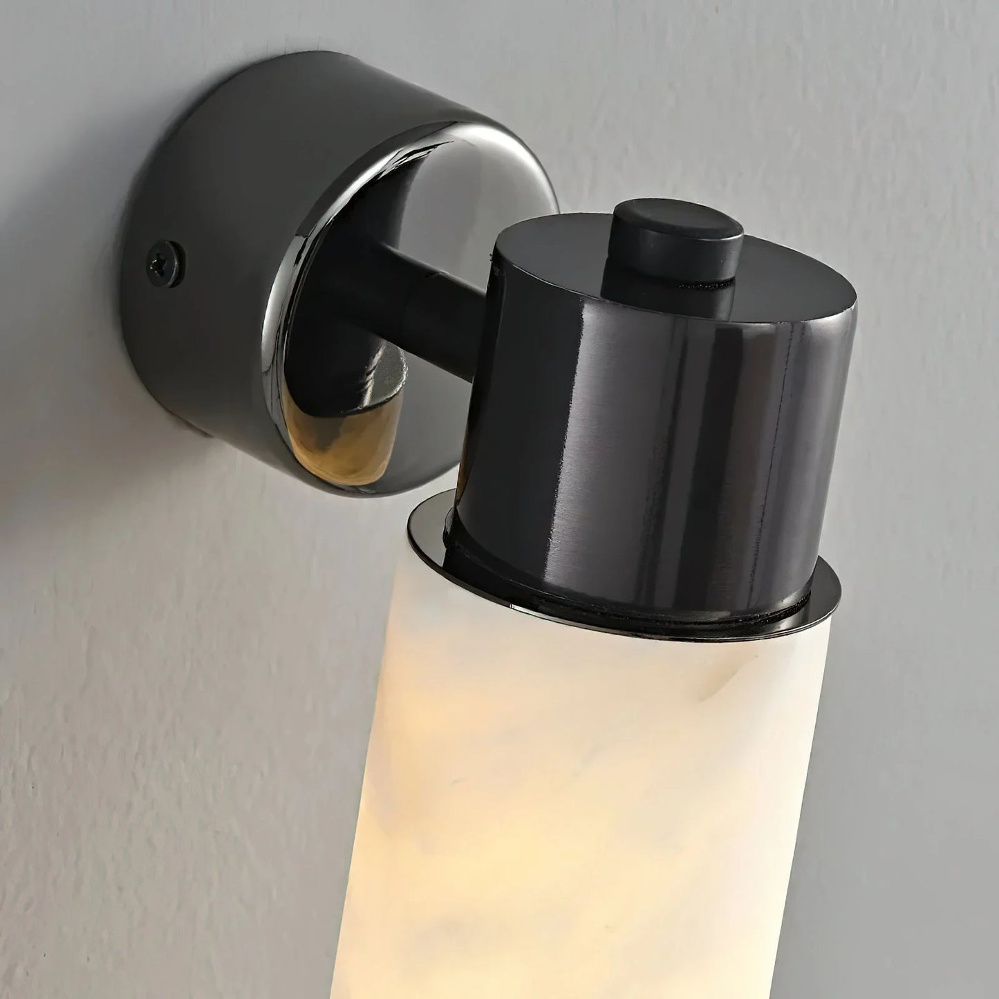 Tube Alabaster Cylinder Wall Lamp