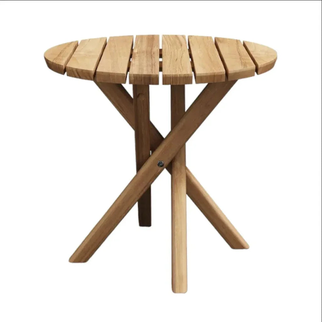 Tulum Round Teak Outdoor Side Table