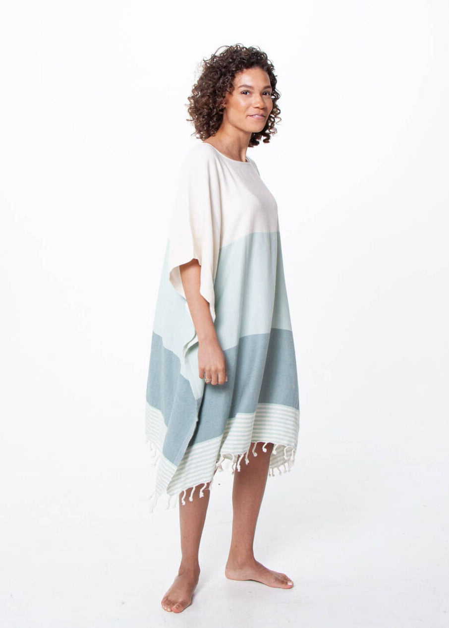 Multi Color Tunic Beach Cover Up