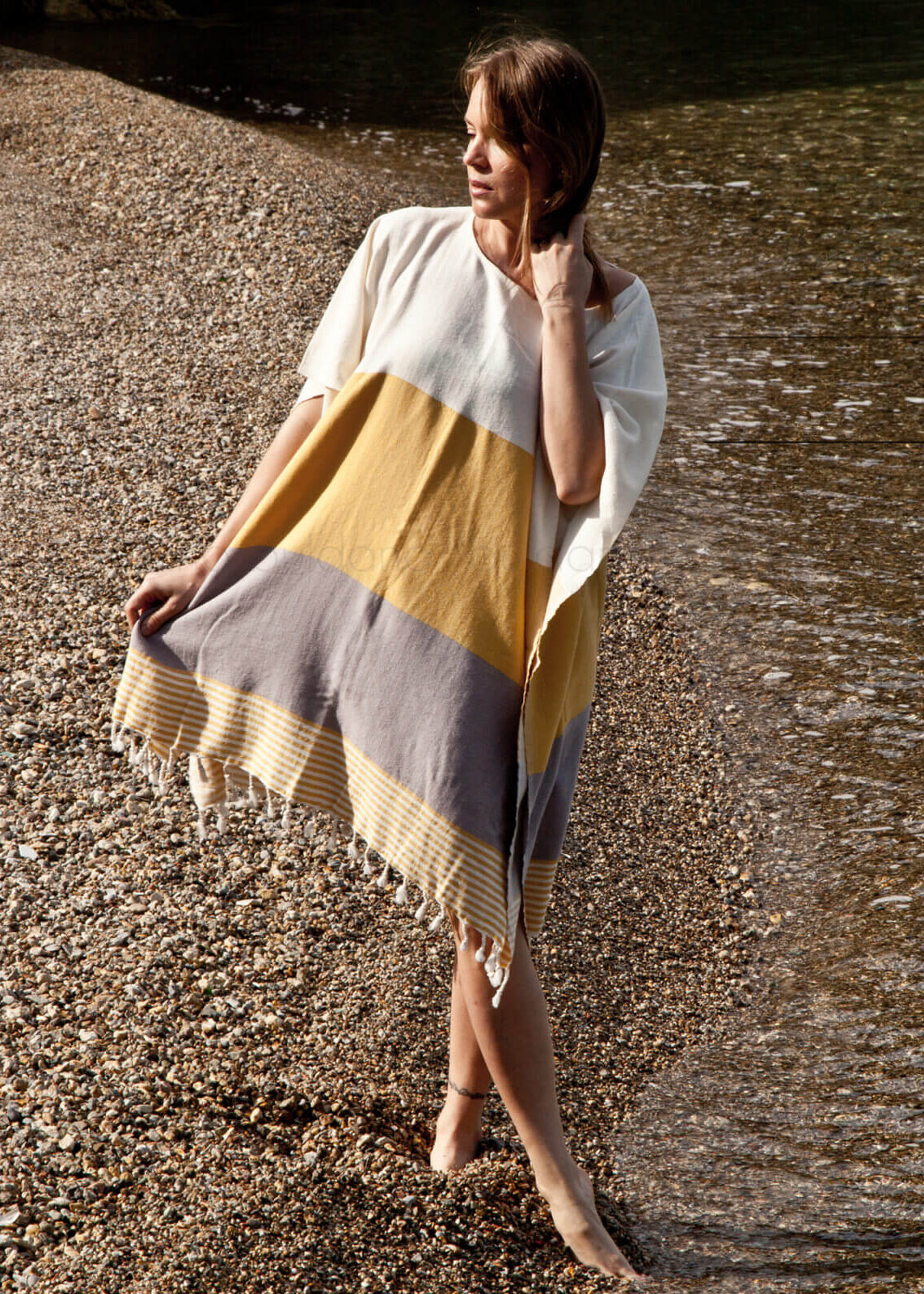 Multi Color Tunic Beach Cover Up