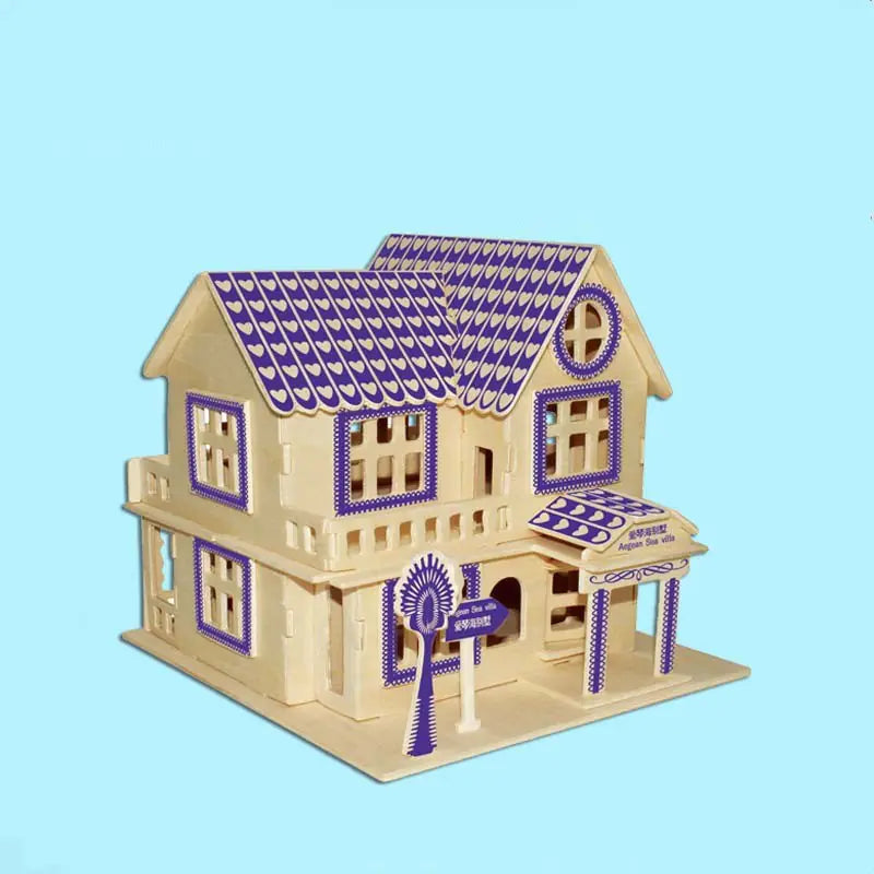 3D Wooden House (Aegean Villa)
