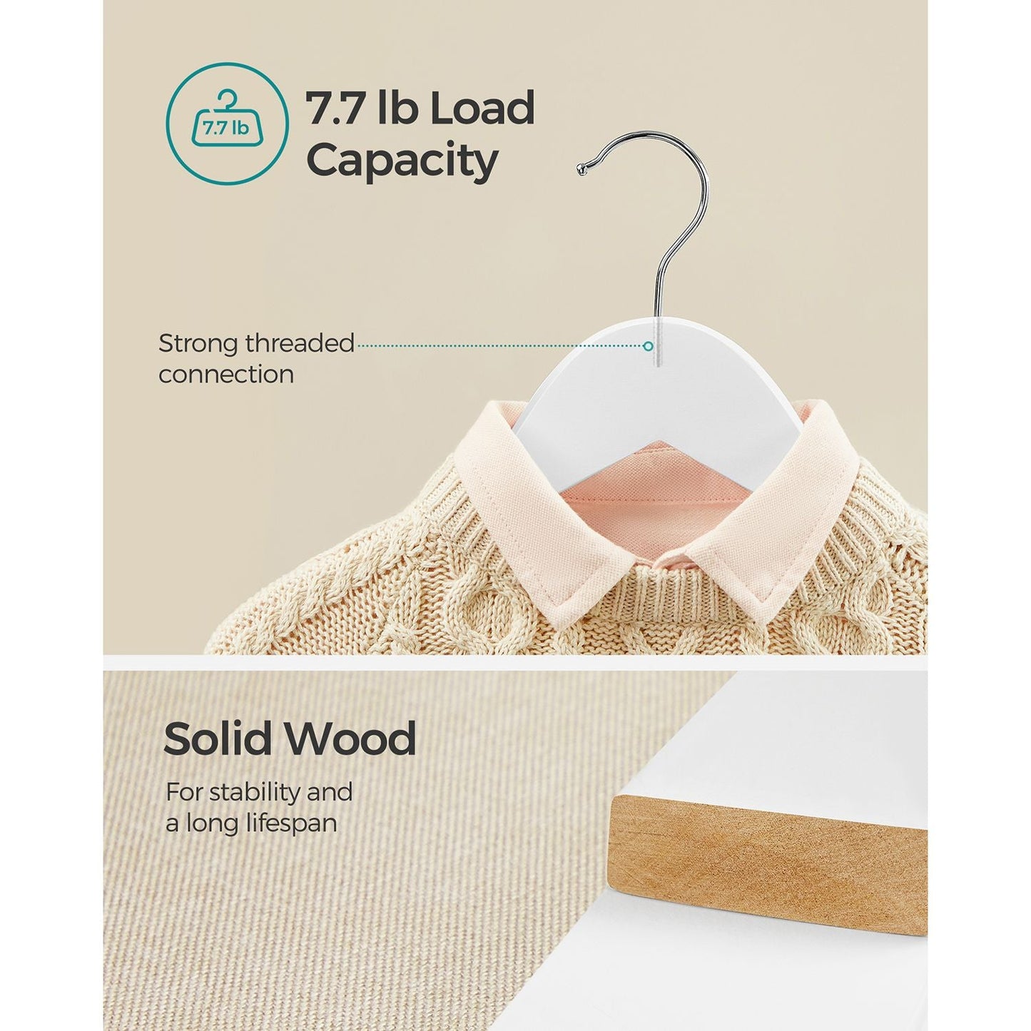 Kids Wooden Hangers 20 Pack