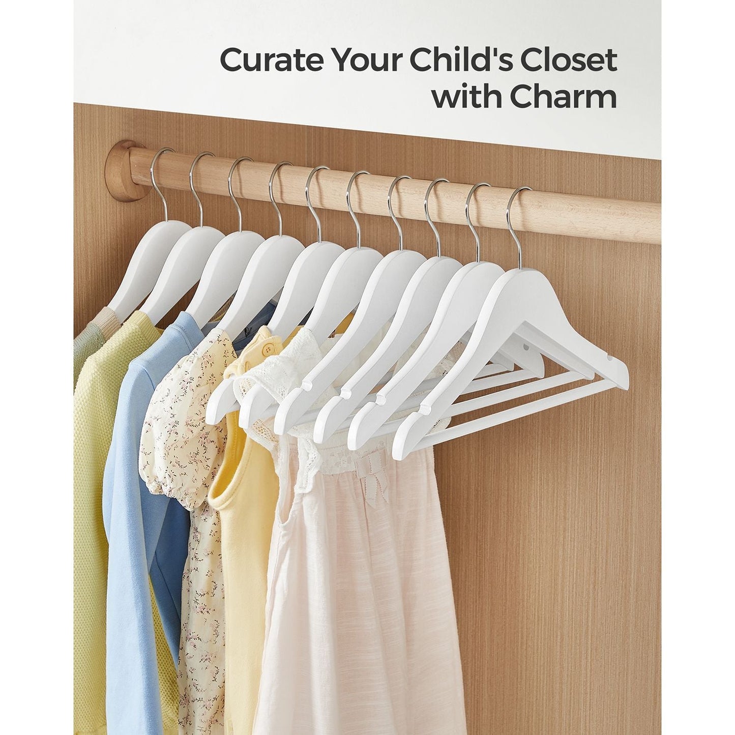 Kids Wooden Hangers 20 Pack
