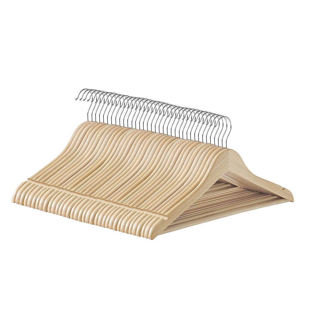 12-Pack Wooden Coat Hangers