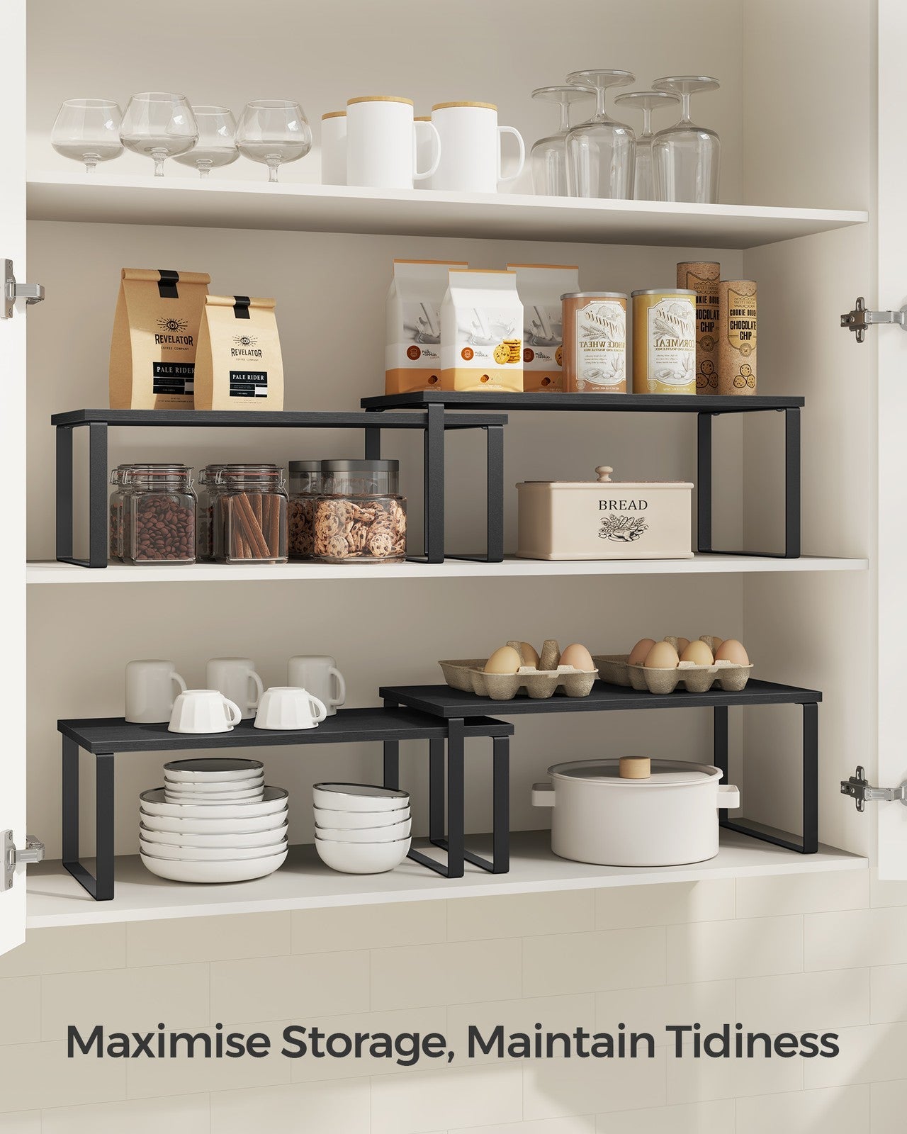 Set of 2 Kitchen Counter Shelves