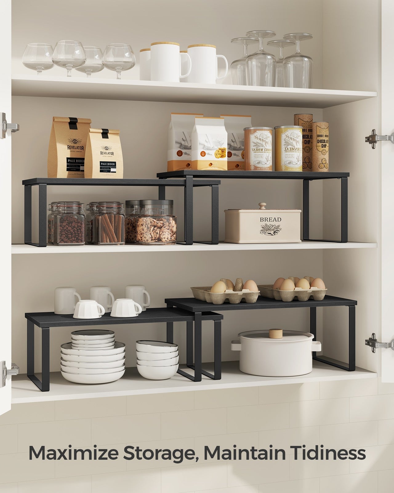 Set of 4 Kitchen Counter Shelves