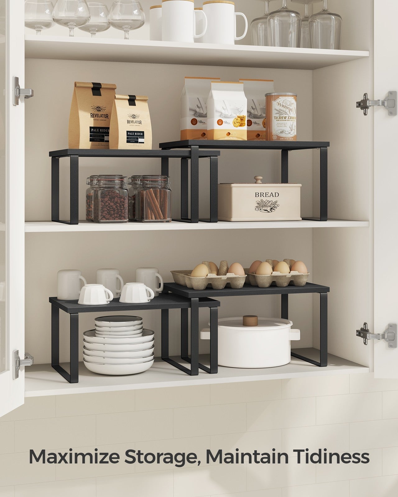 Set of 2 Kitchen Counter Shelves