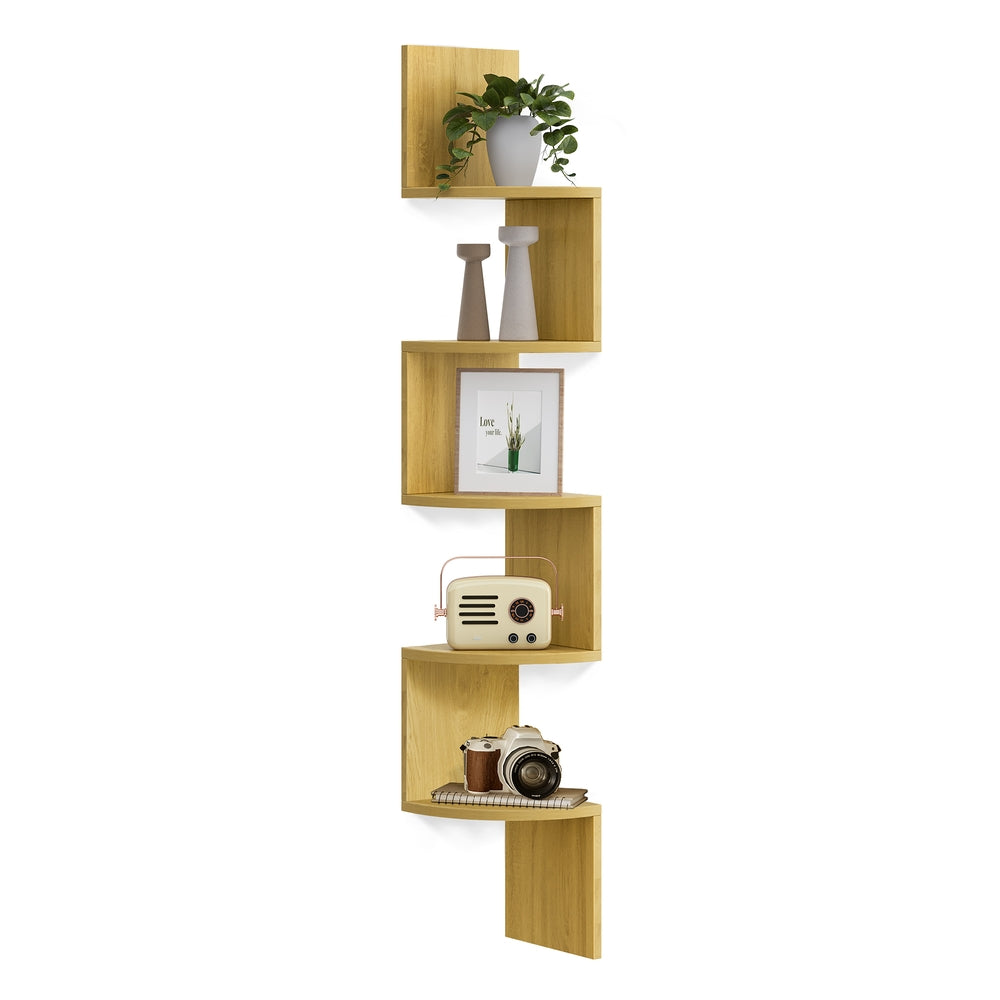 5-Tier Corner Shelf Wall Mount