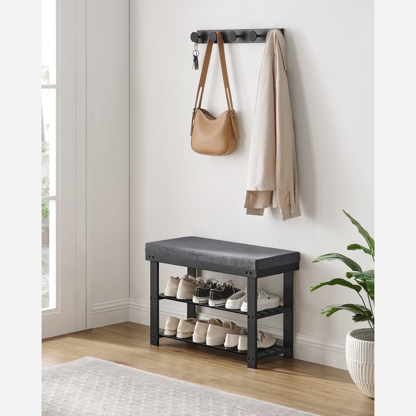 Bamboo Shoe Bench