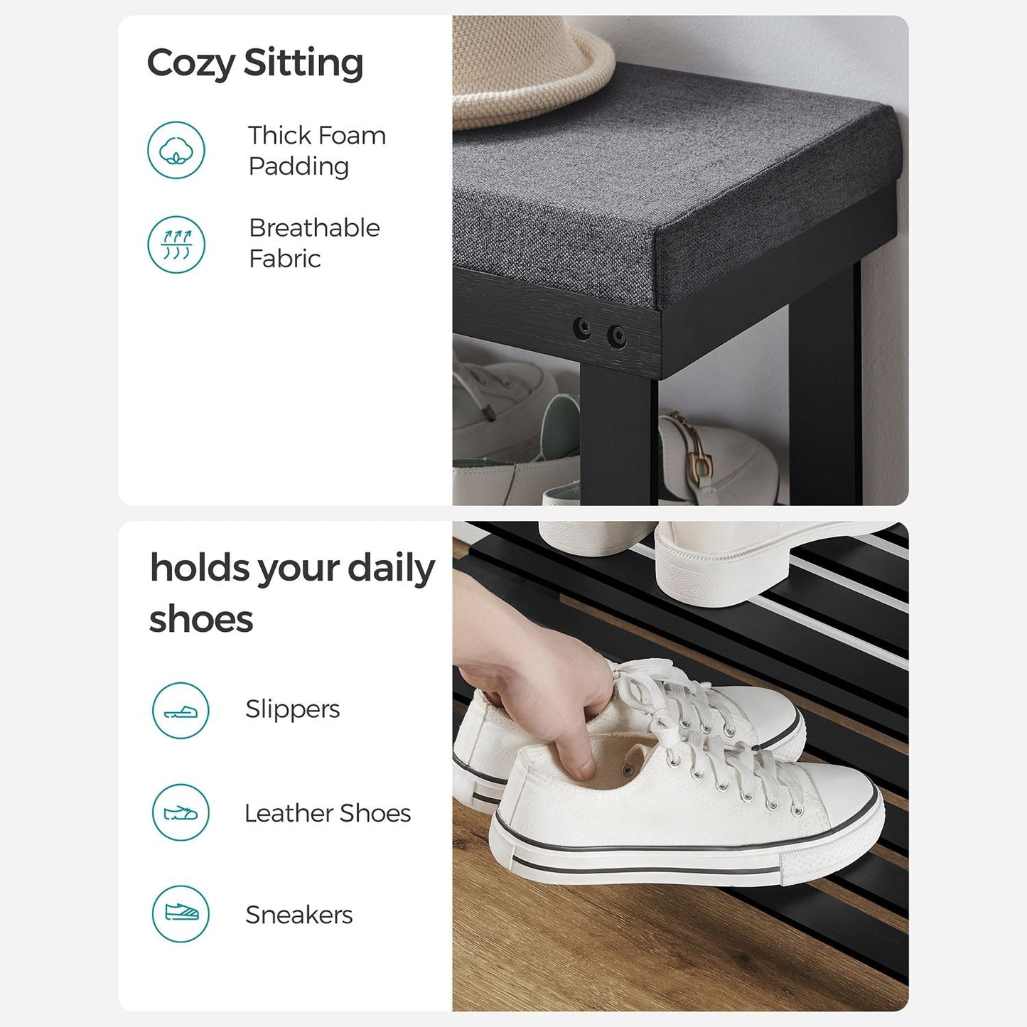 Bamboo Shoe Bench