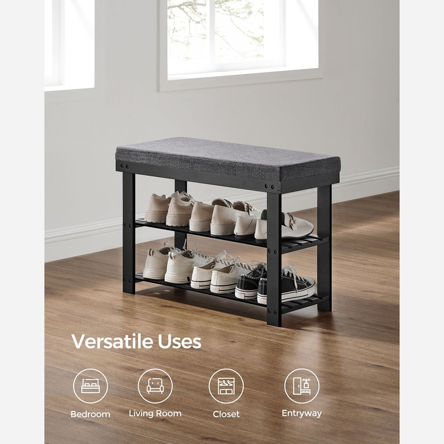 Bamboo Shoe Bench