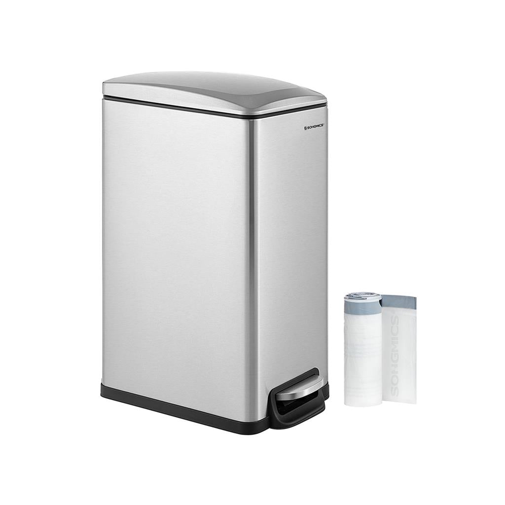 13 Gallon Garbage Can for Narrow Spaces with Soft-Close Lid