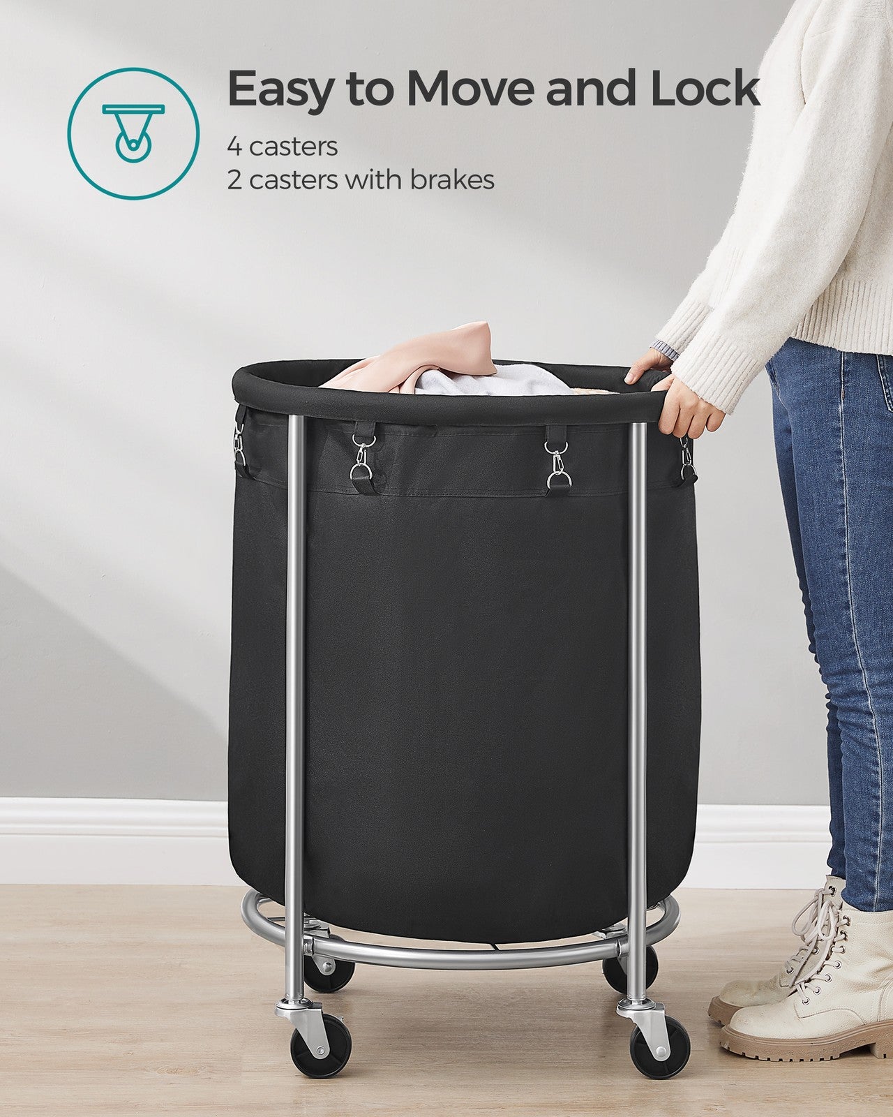 45 Gal. Laundry Basket with Wheels