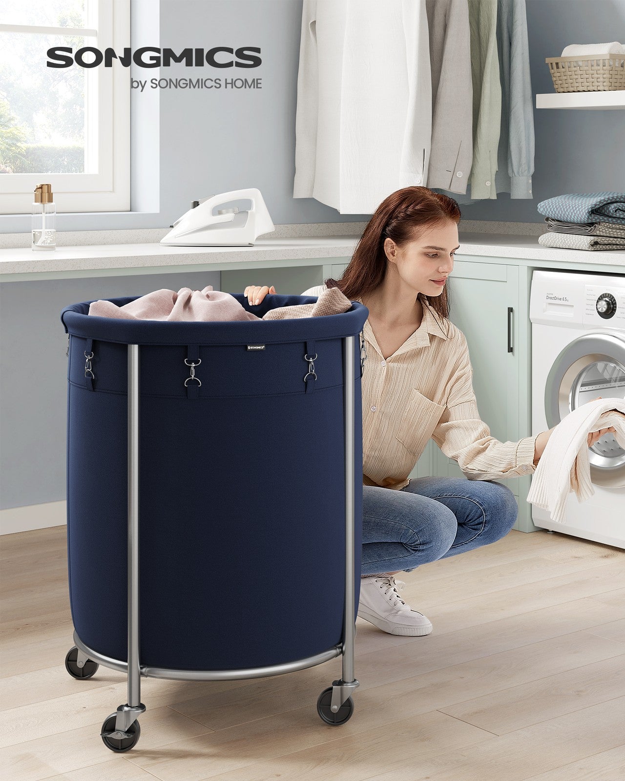 45 Gal. Laundry Basket with Wheels