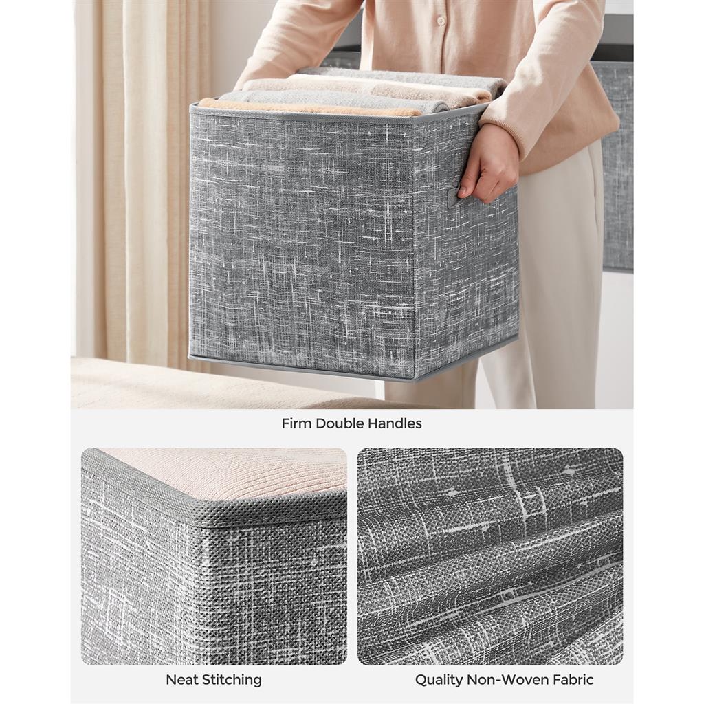 Non-Woven Fabric Storage Cubes with Double Handles