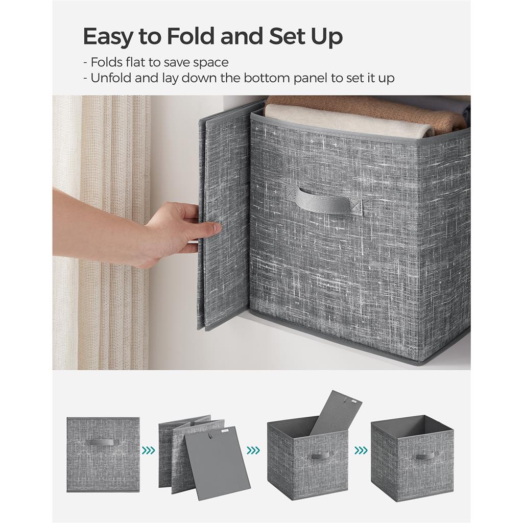 Non-Woven Fabric Storage Cubes with Double Handles
