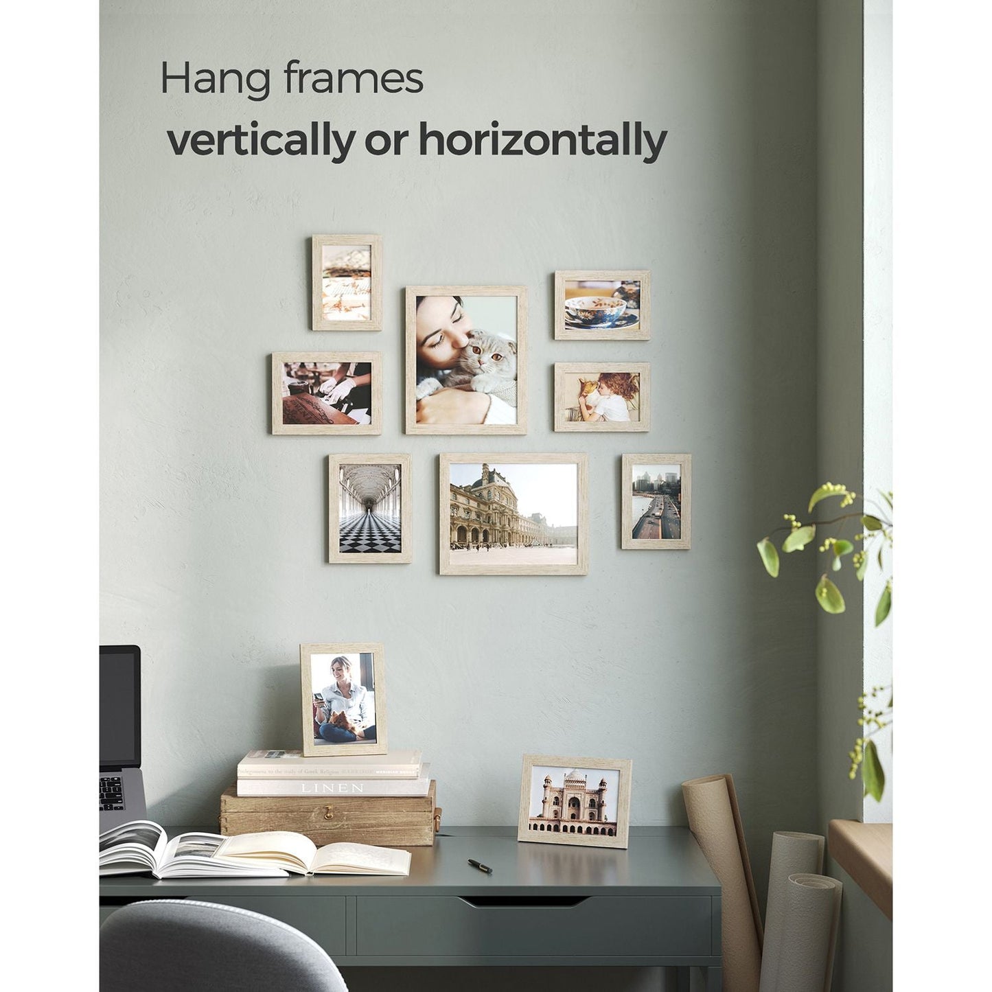 Collage Picture Frames, Set of 10