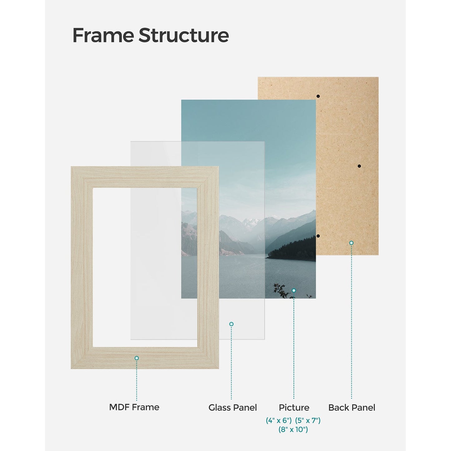 Collage Picture Frames, Set of 10